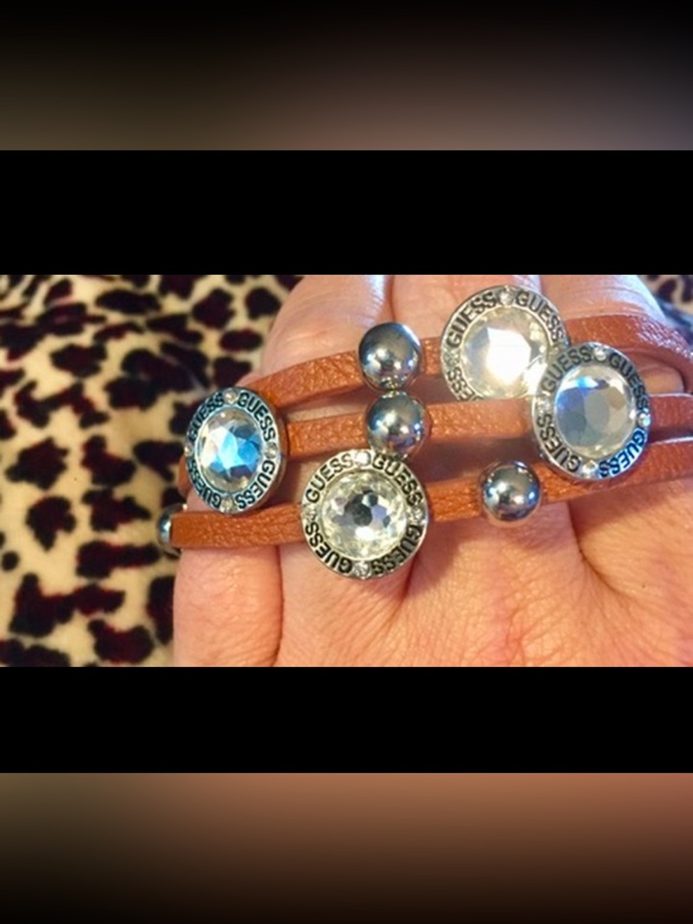 NWT Leather Bracelet Adjustable Guess ~  Multiple Available